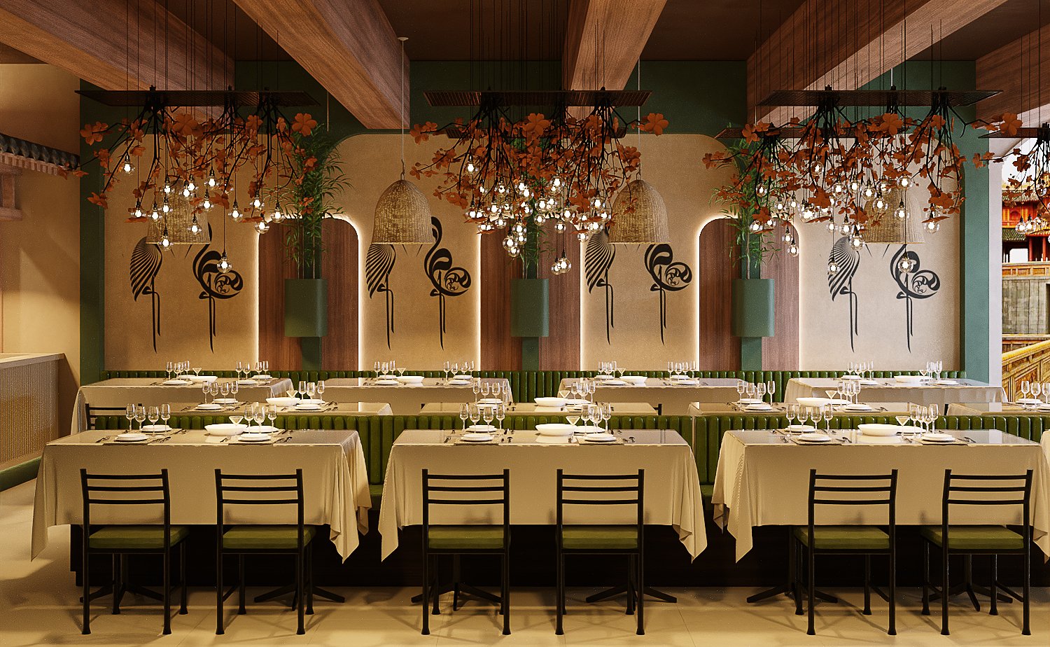 Restaurant space detail