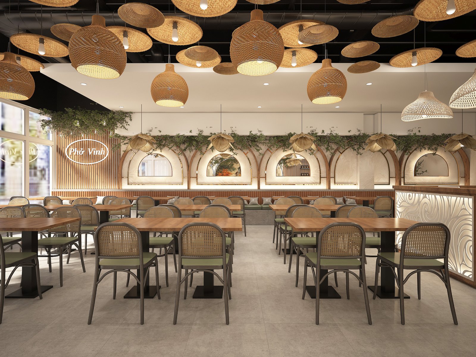 Restaurant seating and customer flow