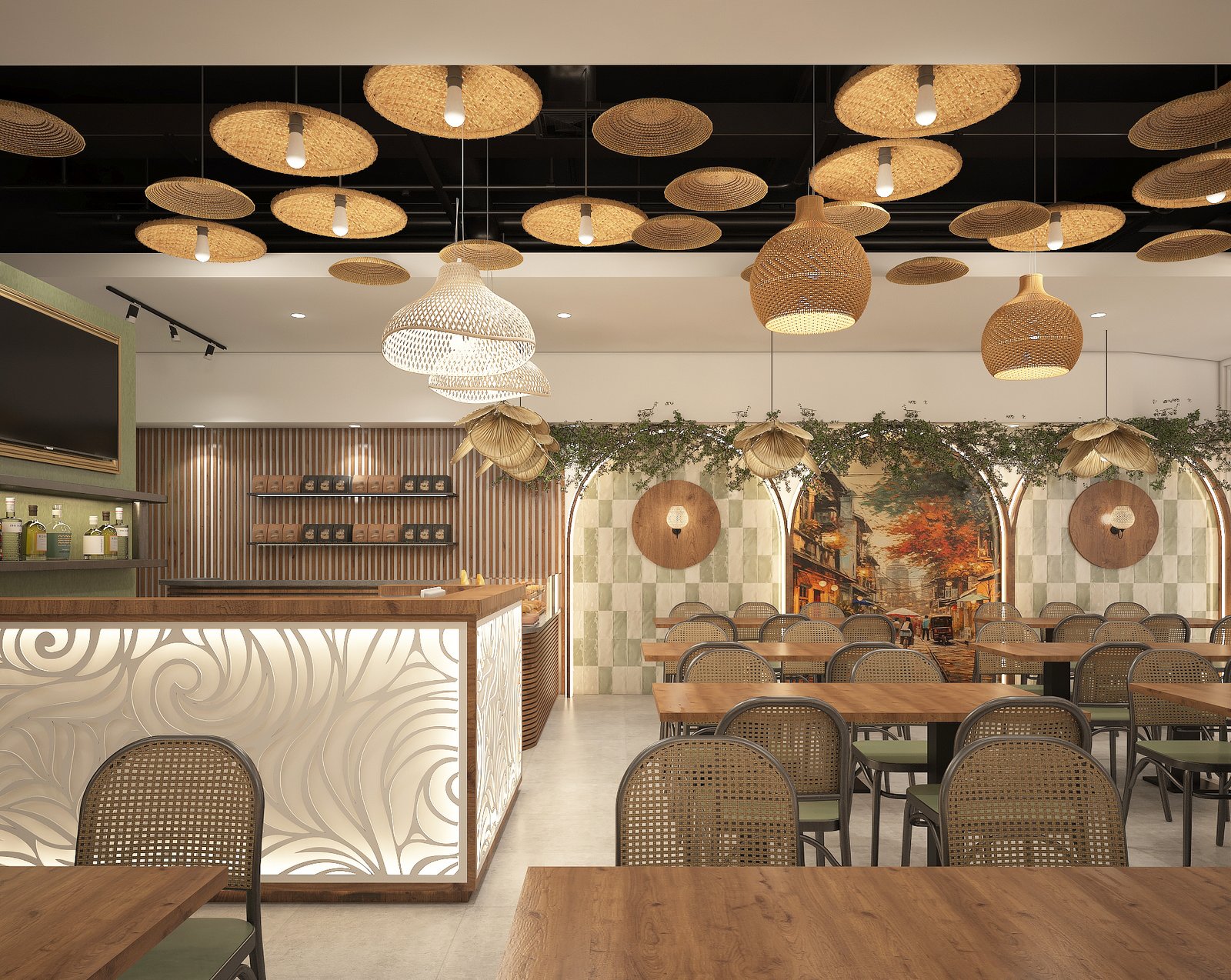 Restaurant dining area design