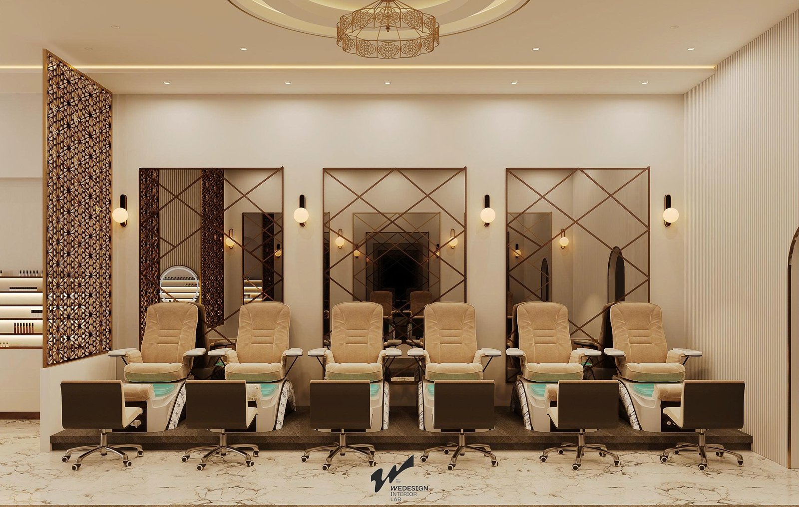 Nail shop commercial interior design