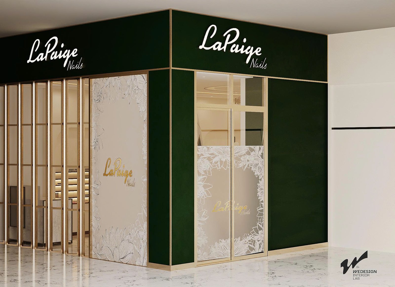 Nail shop design detail
